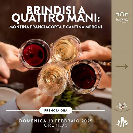 Brindisi a quattro mani: montina franciacorta e cantina meroni